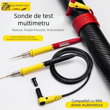 Linii de test pentru multimetru – Brand Zheng tietou; Model: Multimeter test leads; Material: silicon + cupru placat cu aur; Scop: linie de test; Origine: China