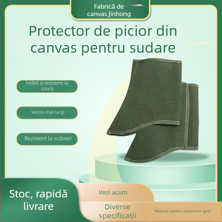 Acoperire pentru picior din pânză pentru sudori – Protecție la impact, Izolație, Rezistență la foc