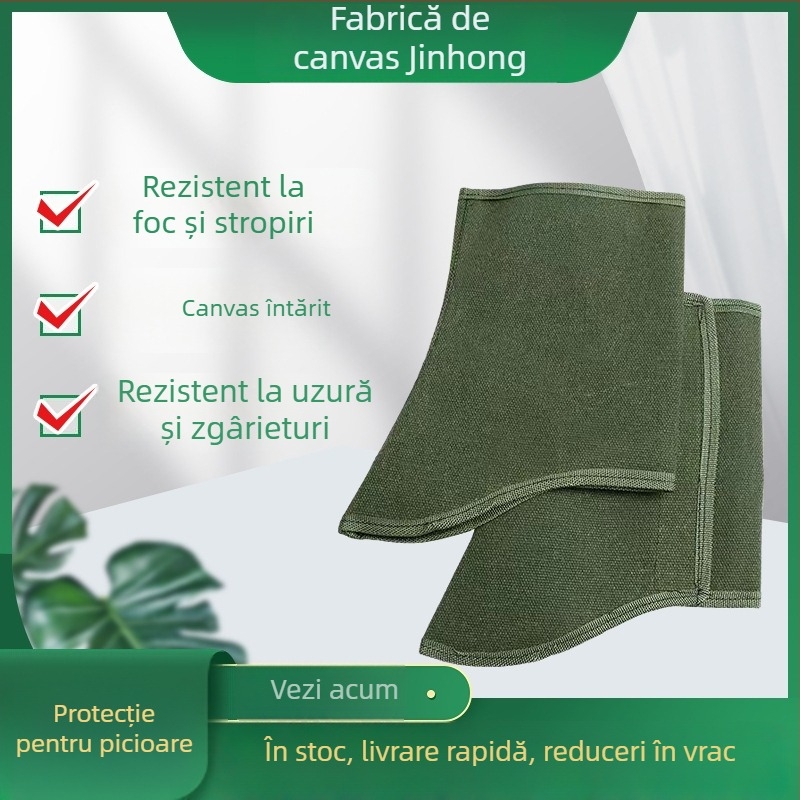 Acoperire pentru picior din pânză pentru sudori – Protecție la impact, Izolație, Rezistență la foc