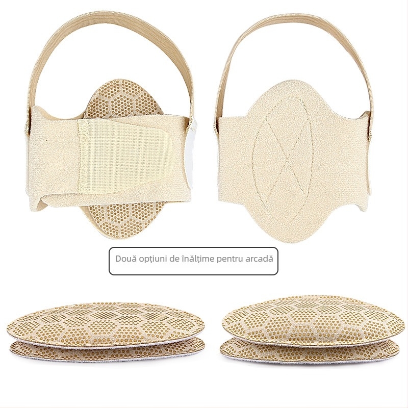 Tălpi cu suport reglabil al arcului și susținere a fasciei plantare pentru picioare plate; materiale: silicon, nailon, SBR, gel; stil: talpă pentru zi de zi; toate anotimpurile