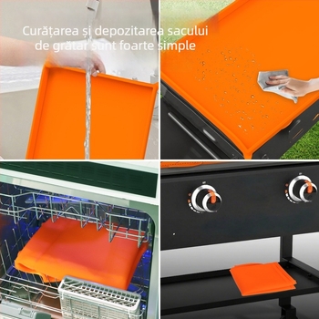 Covoraș silicon pentru cuptor – protecție pentru tavă, foarte adaptabil, acoperire completă, Wenfeng