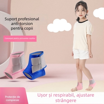 Protecție gleznă pentru copii — nailon, perforat respirabil, elastice reglabil, pentru badminton