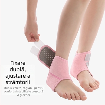 Protecție gleznă pentru copii — nailon, perforat respirabil, elastice reglabil, pentru badminton