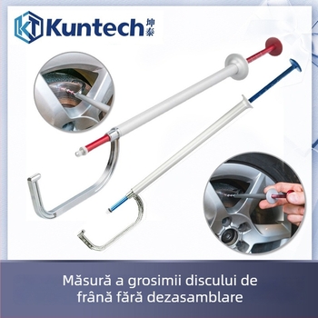 Calibru digital de grosime a discului de frână, fără demontare, cu afișaj digital și stilou de testare a uzurii plăcuțelor