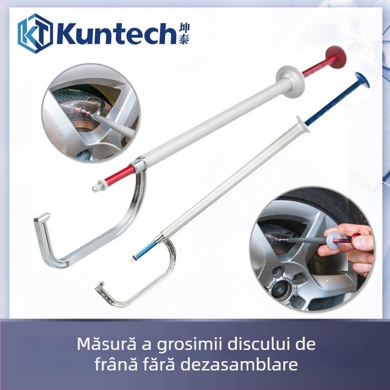 Calibru digital de grosime a discului de frână, fără demontare, cu afișaj digital și stilou de testare a uzurii plăcuțelor