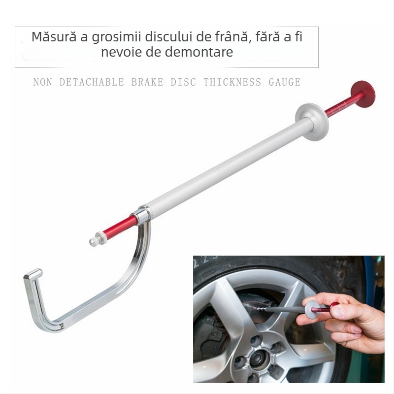 Calibru digital de grosime a discului de frână, fără demontare, cu afișaj digital și stilou de testare a uzurii plăcuțelor