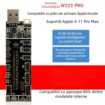 Versiune îmbunătățită linie de alimentare și activare a plăcii de încărcare Apple – pentru reparații și testări ale telefoanelor mobile