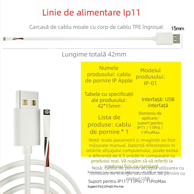Versiune îmbunătățită linie de alimentare și activare a plăcii de încărcare Apple – pentru reparații și testări ale telefoanelor mobile