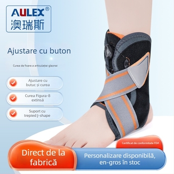 Orteză de gleznă, fibră de poliester, potrivire universală, pentru baschet