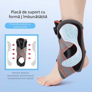 Orteză de gleznă, fibră de poliester, potrivire universală, pentru baschet