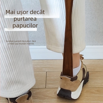 Cioc pantofi magnetic cu mâner lung, model shoe horn, cod XAGK6ENY, stil zilnic, utilizare pe toate sezoanele