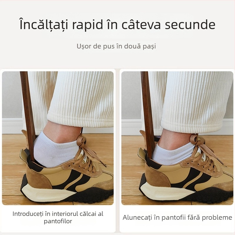Cioc pantofi magnetic cu mâner lung, model shoe horn, cod XAGK6ENY, stil zilnic, utilizare pe toate sezoanele