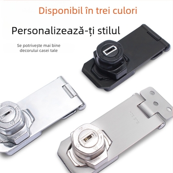 Încuietoare pentru frigider – fără găurire, anti-furt pentru frigidere comerciale; din oțel inoxidabil, fier și cupru pur; brand Sukop, model 2025.4.15, placă de încuire nouă; potrivită pentru mobilier.