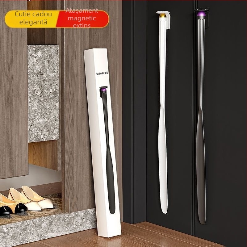 Shoehorn magnetic cu mâner lung - model sad45 - potrivit pentru toate sezoanele - pentru femei însărcinate și persoane în vârstă
