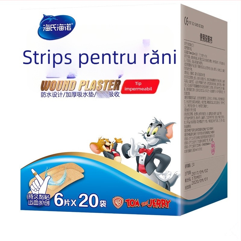 Haishi hainuo bandaj adeziv impermeabil respirabil, din bumbac, cu strat absorvent îngroșat, pentru utilizare universală