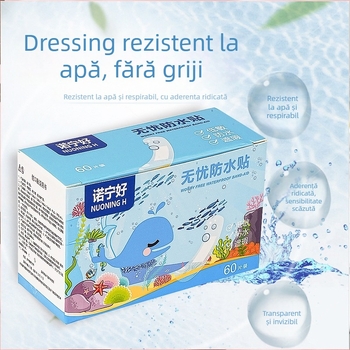 Patch impermeabil — transparent, respirabil, cu aderență ridicată; material PE; grosime 0,05 mm; pentru baie și înot.