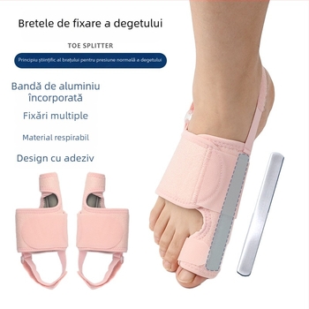 Corector Hallux Valgus – Imobilizator pentru degetul mare, închidere Velcro, orteză cu curea fixă