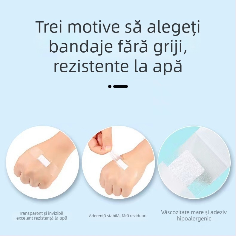 Plasuri impermeabili pentru bebeluși, transparenți și respirabili, 60 bucăți într-o cutie