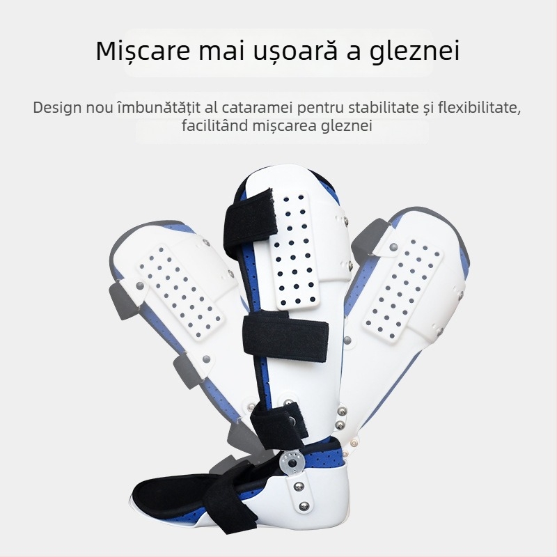 Corector pentru piciorul picat cu suport de inversie pentru gleznă — orteză pentru picior și gleznă, din țesătură compozită