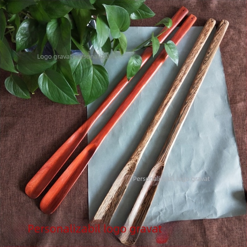 Shoehorn din lemn de mahon, brand Yongkai Wood Art – stil chinezesc