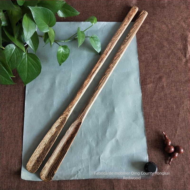 Shoehorn din lemn de mahon, brand Yongkai Wood Art – stil chinezesc