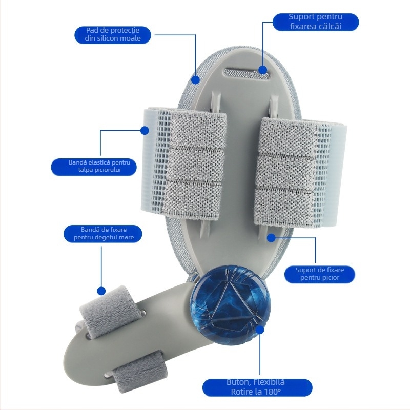 Separatoare ortotice pentru degetul mare, reglabil zi-noapte, unisex, model 002, material TPR