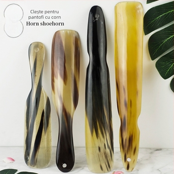 Lingură de încălțăminte din corn de yak, design ergonomic și simplu; Model: Mic/Mediu/Mare; Brand: Remembering qingsi