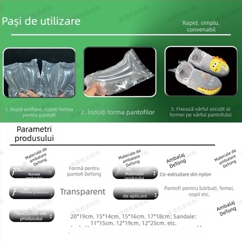 Extensor pentru încălțăminte din nylon, model DT-XC, destinat protecției și padding-ului pentru sandale, papuci, șlapi și pantofi sport