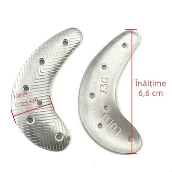 Plăci din fier pentru antepicior și călcâi pentru încălțăminte din piele – aliaj, rezistență la uzură, antiderapant, material de reparații încălțăminte