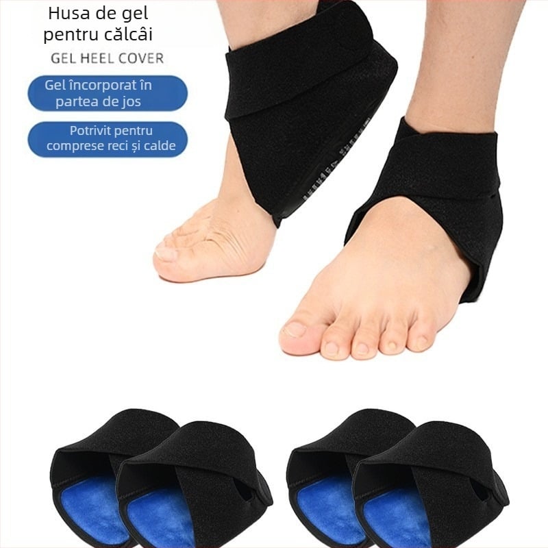Manșon Gel pentru călcâi – Îngrijire a piciorului, reglabil, compresie rece/cal dă, rezistent la abraziune, susține osteofitul și fascia plantară | Model HXB-208, Brand Shulifa