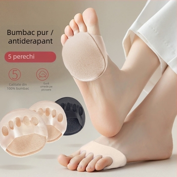 Pad de antepicior pentru pantofi – talpă internă care absoarbe umezeala, talpă frontală anti-derapare, Model 7018, potrivit pentru încălțăminte sport, piele, bot, casual și de lucru