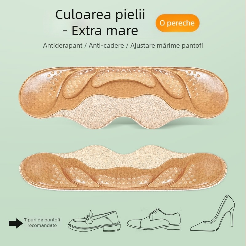 Patch antiderapant pentru călcâi pentru loafers și pantofi din piele | utilizare all-season | pernă de jumătate de mărime | Footprint Tribe