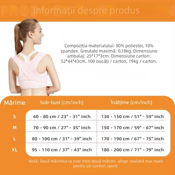 Corector de postură cu umeri deschiși, unisex, Model Y02, Pulan's, FDA certificat