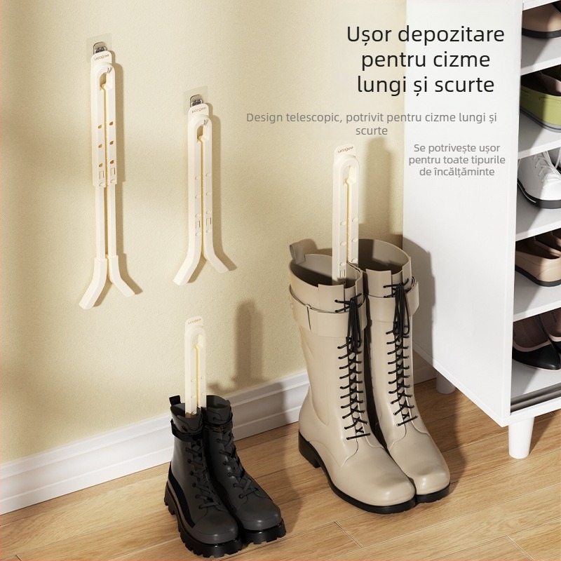 Întinzător telescopic pentru cizme cu suport interior – extensibil și reglabil pentru cizme lungi până la cele mediu-înălțate