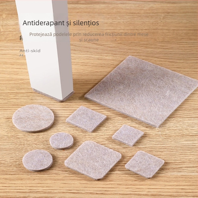 Piese pentru picioarele mobilierului din fetru, rotunde, antiderapante, grosime 1–5 mm, pentru mesele și scaune (Brand Xinghai Felt)