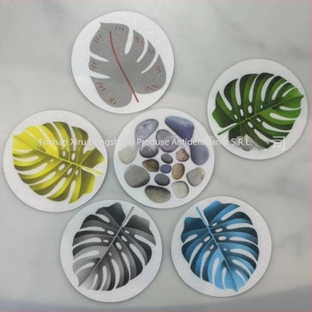 Stickeri anti-alunecare rotunzi pentru baie PEVA; substrat PE; grosime 0,8 mm; modele opționale