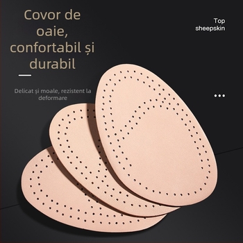 Talpă din lână de oaie pentru antepicior la încălțăminte cu toc feminine – anti-durere, anti-derapare, susținere antepicior, toate sezoanele