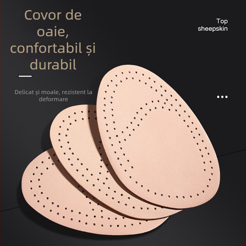 Talpă din lână de oaie pentru antepicior la încălțăminte cu toc feminine – anti-durere, anti-derapare, susținere antepicior, toate sezoanele