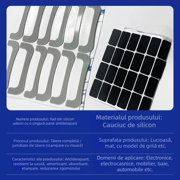 Pad EVA antiderapant cu spate autoadeziv, burete EVA, formă pătrată sau rotundă, origine Huizhou, brand Ming Zhongda