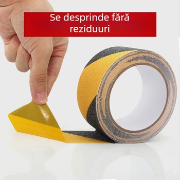 Bandă PVC antiderapantă pentru scări – 80 µm, suprafață granuloasă, sistem adeziv polipropilenic, seria Anti-Slip Tape, lungime și lățime personalizabile