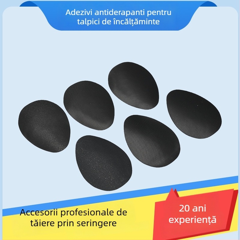 Huisheng Placă anti-alunecare pentru antepicior, pentru tălpi din cauciuc cu plasă, rezistente la uzură, pentru pantofi cu toc (tăiere după formă)