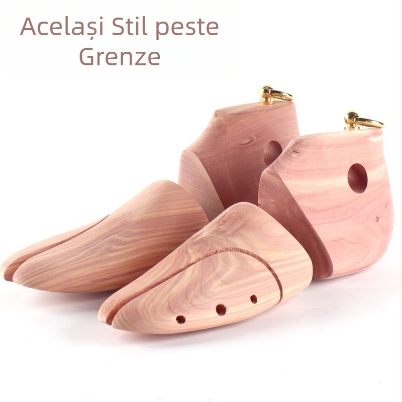 Mrs. Di Șablon pentru Pantofi din Lemn de Cedru – Reglabil cu Suport cu Arc, Deodorizant și Anti-pliuri, Model: Întinzător/Șablon pentru Pantofi