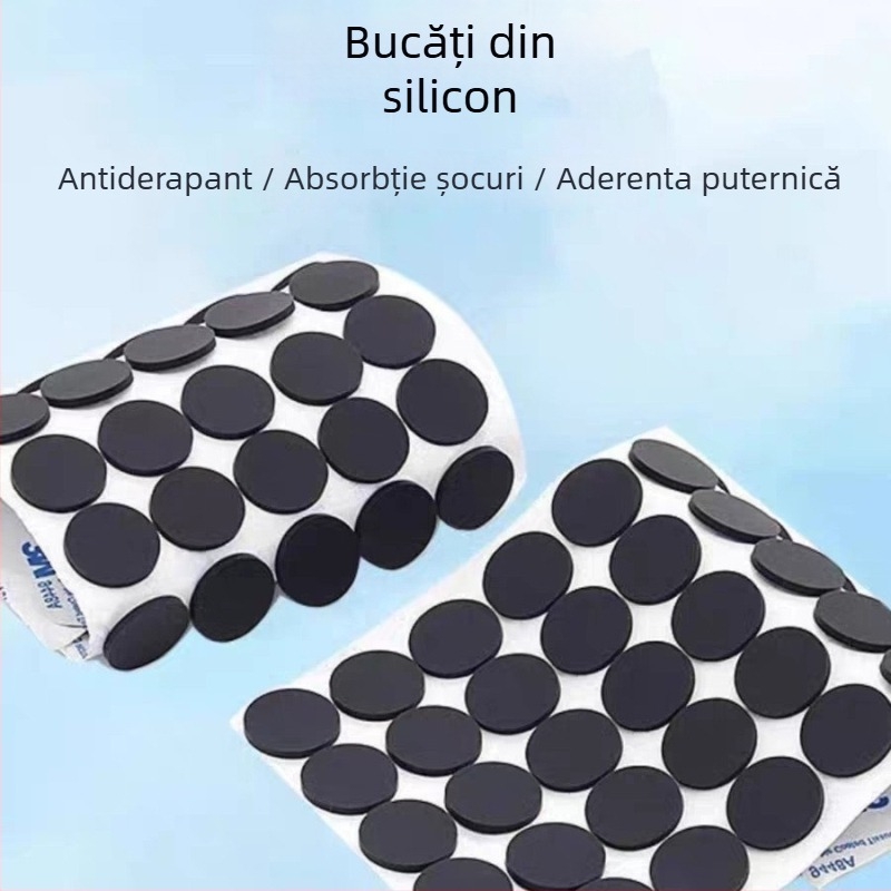 Tălpi rotunde din silicon transparente, autocolante, antiderapante, pentru animale de companie, cauciuc siliconic, brand: Towo
