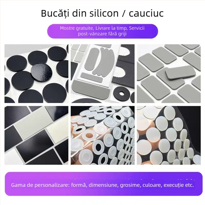 Tălpi rotunde din silicon transparente, autocolante, antiderapante, pentru animale de companie, cauciuc siliconic, brand: Towo