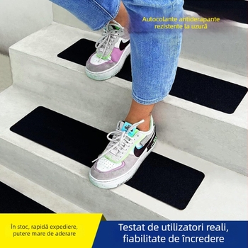 Benzi antiaderare pentru scări, cu substrat PVC, adeziv acrilic, rezistente la uzură, vâscozitate înaltă, grosime reglabilă