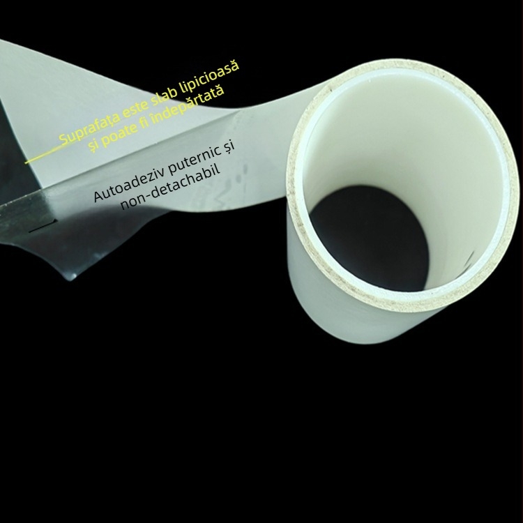 Bandă adezivă dublu-adezivă cu bază din silicon și PET, adeziv pe bază de cauciuc, vâscozitate scăzută, potrivită pentru husă de piele a telefonului și covoraș anti-alunecare