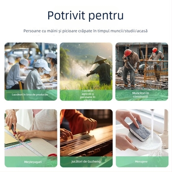 Patch-uri pentru mâini și picioare cu Aloe Vera și Vaselină — previn uscarea; Material: fibră nețesută; Grosime: 0.12