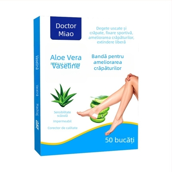 Patch-uri pentru mâini și picioare cu Aloe Vera și Vaselină — previn uscarea; Material: fibră nețesută; Grosime: 0.12