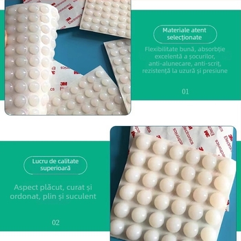 Tamponi din silicon anti-coliziune Yixing pentru uși, dulapuri și electrocasnice — silicon, anti-alunecare, anti-coliziune și reducere a zgomotului