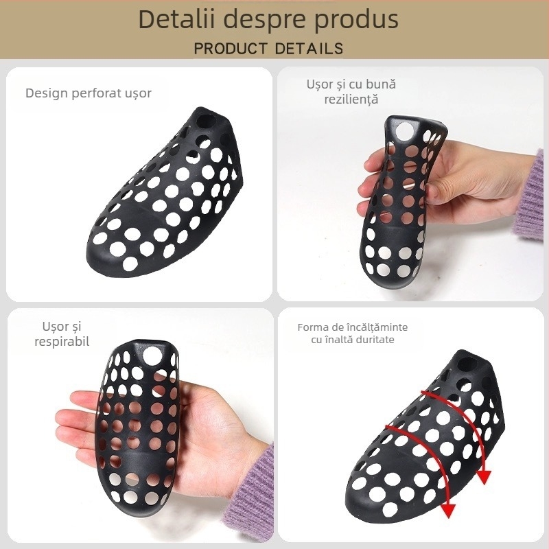 Extensor de pantofi din plastic, anti-deformare și anti-crease, dop de vârf modelat pentru adidași și pantofi casual